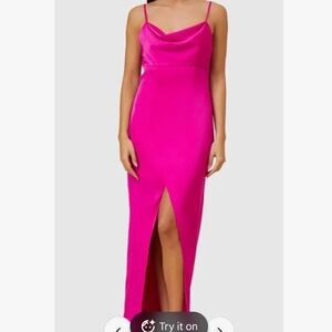 Aidan by Aidan Mattox Pink Gown